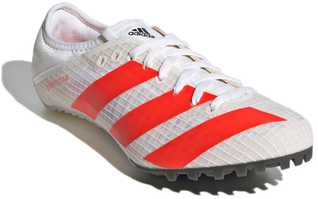 (Women) adidas Sprintstar Spikes 'White Solar Red' FY4121 Lookbook (Women) adidas Sprintstar Spikes 'White Solar Red' FY4121