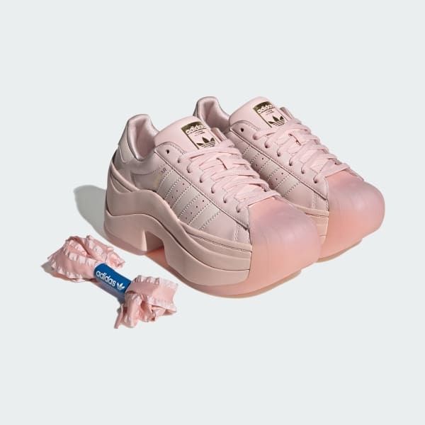 Cheap (Women) adidas SST Bold / Superstar Bold Sneakers Sandy Pink/Wonder Quartz/Gold Metallic IH4518