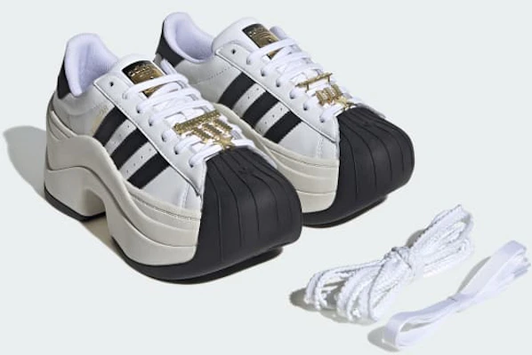 (W) Adidas SST BOLD Baskets Blanc Nuage/Blanc Cassé/Noir Core JR9895 1
