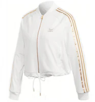 (Women) adidas SST Track Jacket 20 White Three-Stripe Logo Sports Jacket GK1716 (Women) adidas SST Track Jacket 20 White Three-Stripe Logo Sports Jacket GK1716