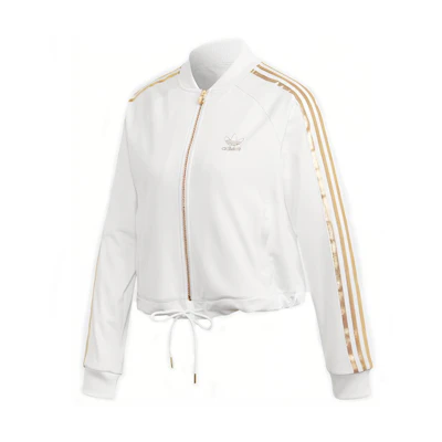 (Women) adidas SST Track Jacket 20 White Three-Stripe Logo Sports Jacket GK1716