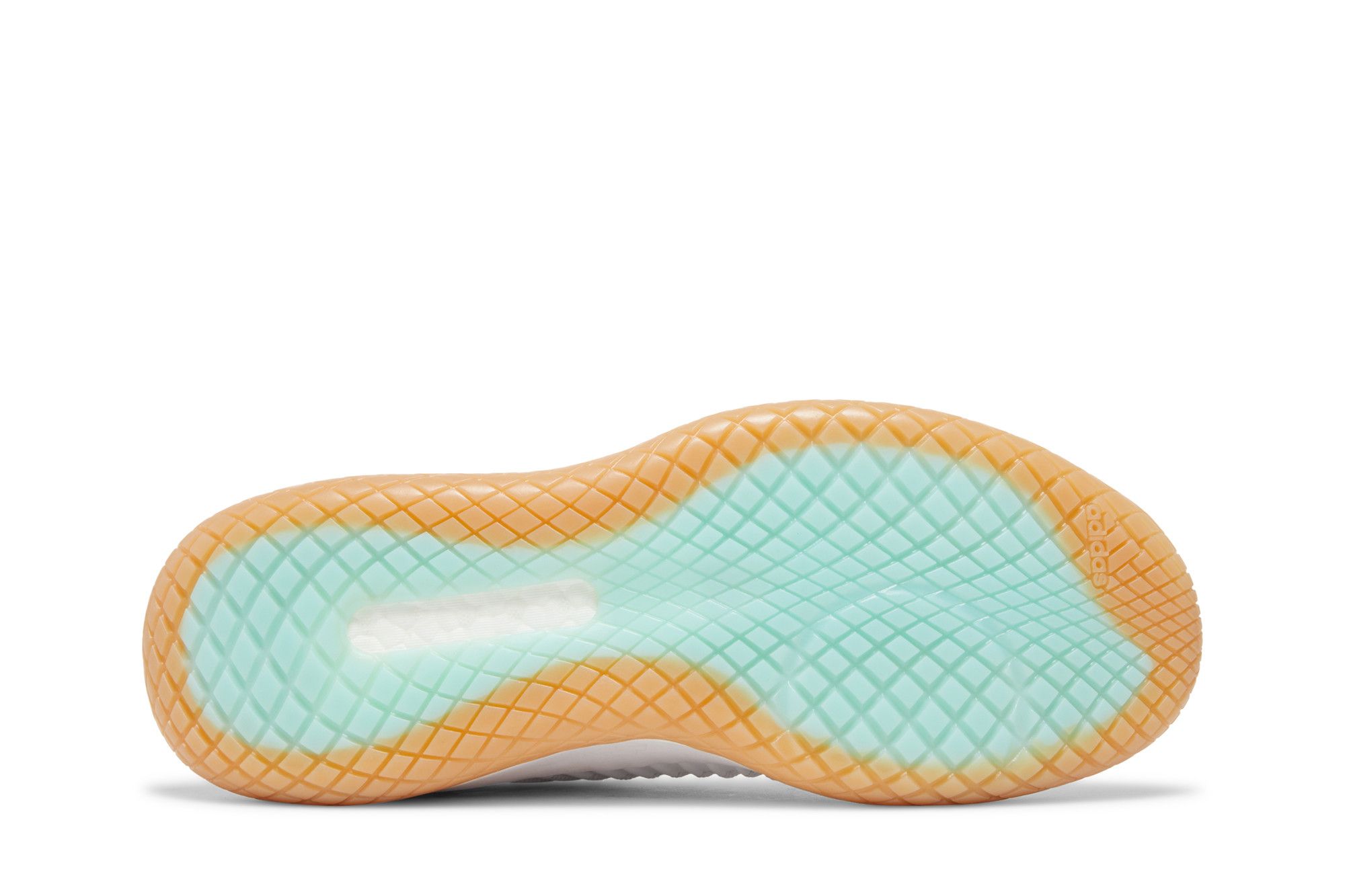 Shop （女性）adidas Stabil Next Gen Primeblue 寬楦'白色橙光橡膠' HR0310