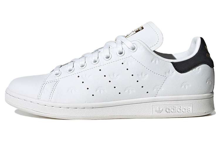 Buy （女款）adidas Stan Smith 'Allover Debossed Trefoils - 白黑' FZ6371