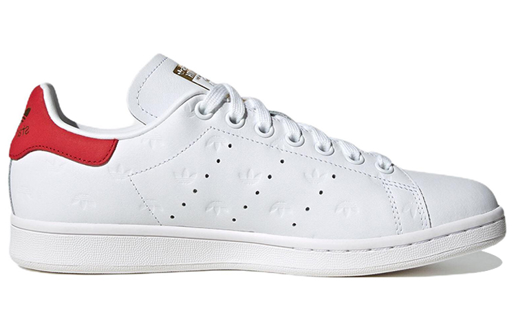 Order （女）adidas Stan Smith '滿版浮雕三葉草 - 白紅' FZ6370