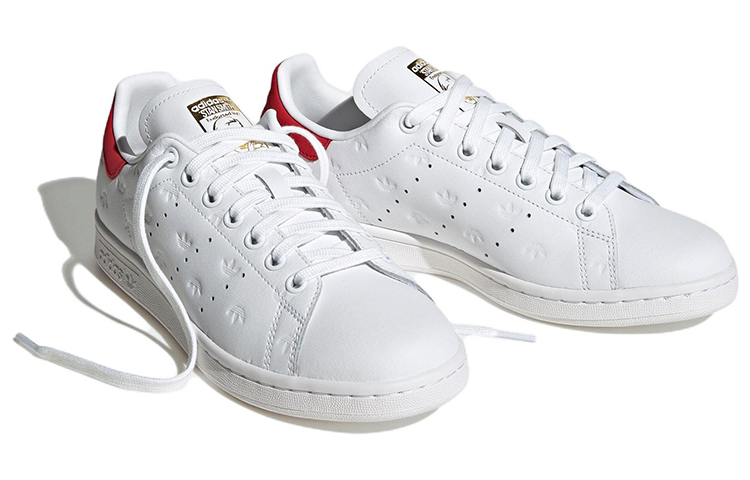 Lookbook （女）adidas Stan Smith '滿版浮雕三葉草 - 白紅' FZ6370