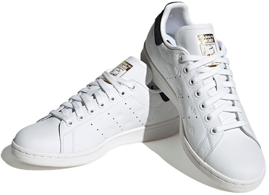 (Women) adidas Stan Smith 'Allover Debossed Trefoils - White Black' FZ6371 Lookbook (Women) adidas Stan Smith 'Allover Debossed Trefoils - White Black' FZ6371