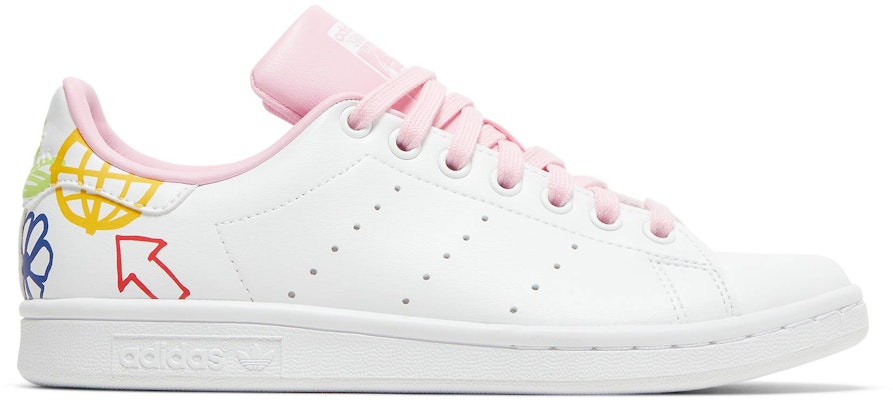 adidas originals Stan Smith 低幫 板鞋 女款 白粉黃色 Buy adidas originals Stan Smith 低幫 板鞋 女款 白粉黃色
