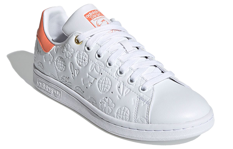 Lookbook (Women) adidas Stan Smith 'Embossed Graphics - White Semi Coral' FX5677