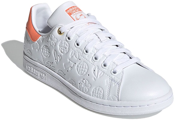 (Women) adidas Stan Smith 'Embossed Graphics - White Semi Coral' FX5677 Lookbook (Women) adidas Stan Smith 'Embossed Graphics - White Semi Coral' FX5677