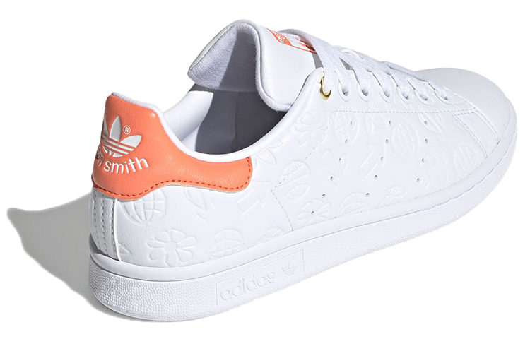 Shop (Women) adidas Stan Smith 'Embossed Graphics - White Semi Coral' FX5677