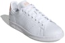 Shop adidas originals Stan Smith 女款 粉白