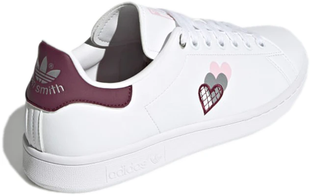 adidas originals StanSmith 休閒 防滑耐磨 低筒 板鞋 女款 白紅粉 Shop adidas originals StanSmith 休閒 防滑耐磨 低筒 板鞋 女款 白紅粉