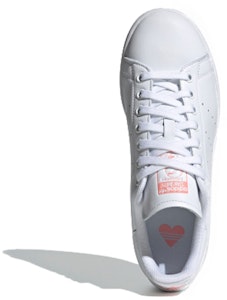 adidas originals StanSmith 白桃心 復古休閒 防滑耐磨 低筒 板鞋 女款 白粉 Shop adidas originals StanSmith 白桃心 復古休閒 防滑耐磨 低筒 板鞋 女款 白粉
