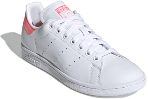 (Women) adidas Stan Smith 'White Signal Pink' FU9649 Lookbook (Women) adidas Stan Smith 'White Signal Pink' FU9649