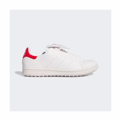 (W) Adidas Stan Smith BOA Spikeless Golf Shoes Core White/Off White/Better Scarlet