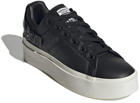 (Women) adidas Stan Smith Bonega 'Core Black' GY9345 Lookbook (Women) adidas Stan Smith Bonega 'Core Black' GY9345