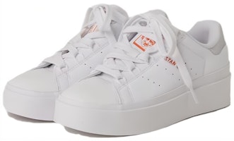 adidas Originals Stan Smith BONEGA 減震耐磨 低幫 板鞋 女款 白橙色 Lookbook adidas Originals Stan Smith BONEGA 減震耐磨 低幫 板鞋 女款 白橙色