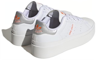 adidas Originals Stan Smith BONEGA 減震耐磨 低幫 板鞋 女款 白橙色 Shop adidas Originals Stan Smith BONEGA 減震耐磨 低幫 板鞋 女款 白橙色