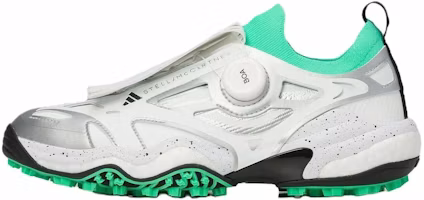 (Women) Adidas Stella CodeChaos BOA Golf Shoes Core White/Bright Green/Silver Metallic JH8937 (Women) Adidas Stella CodeChaos BOA Golf Shoes Core White/Bright Green/Silver Metallic JH8937