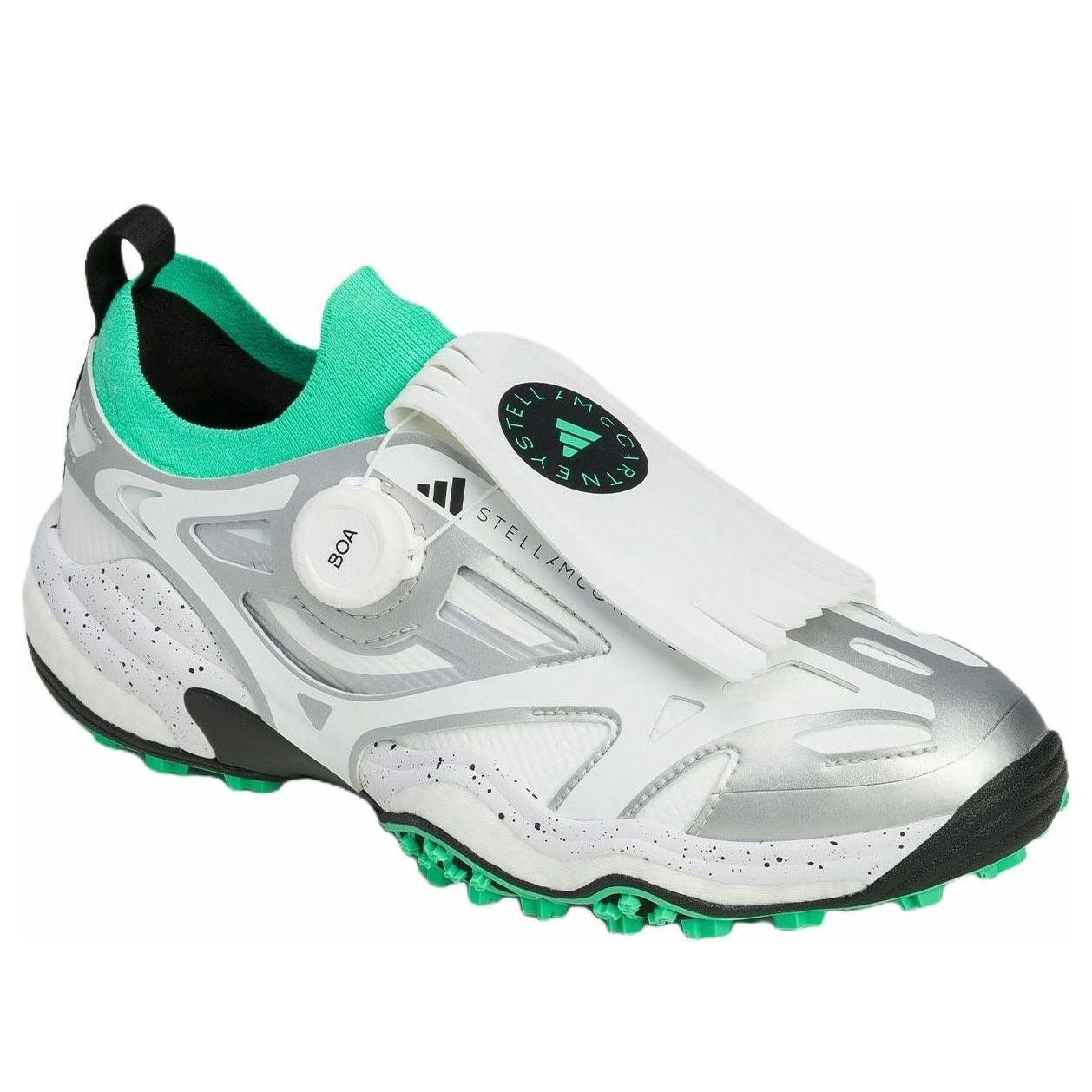 Shop (W) Adidas Stella CodeChaos BOA Kasut Golf Putih Hijau Terang Perak Metalik JH8937