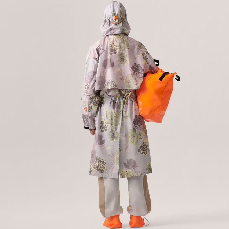 Purchase (W) 阿迪达斯Stella McCartney长款运动风衣花卉印花-浅粉色 IN3635