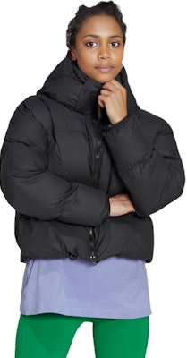 (Women) adidas Stella McCartney Short Puffer Jacket Black Zip-Up Hoodie. HI6077 Lookbook (Women) adidas Stella McCartney Short Puffer Jacket Black Zip-Up Hoodie. HI6077