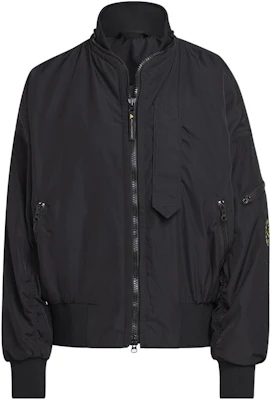 (W) adidas Stella McCartney 黑色高領Logo印花飛行夾克外套 HG6887 Buy (W) adidas Stella McCartney 黑色高領Logo印花飛行夾克外套 HG6887