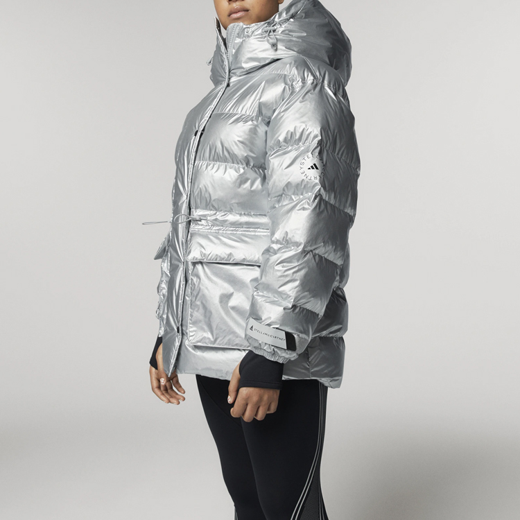 Details for (W) adidas Stella McCartney 金屬銀冬季外套 FU3608