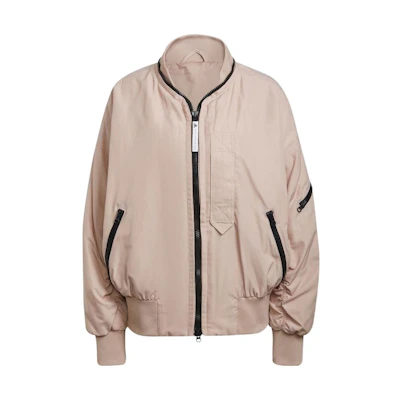 (Women) adidas Stella McCartney Mono Zip Bomber Jacket Light Brown HA6024