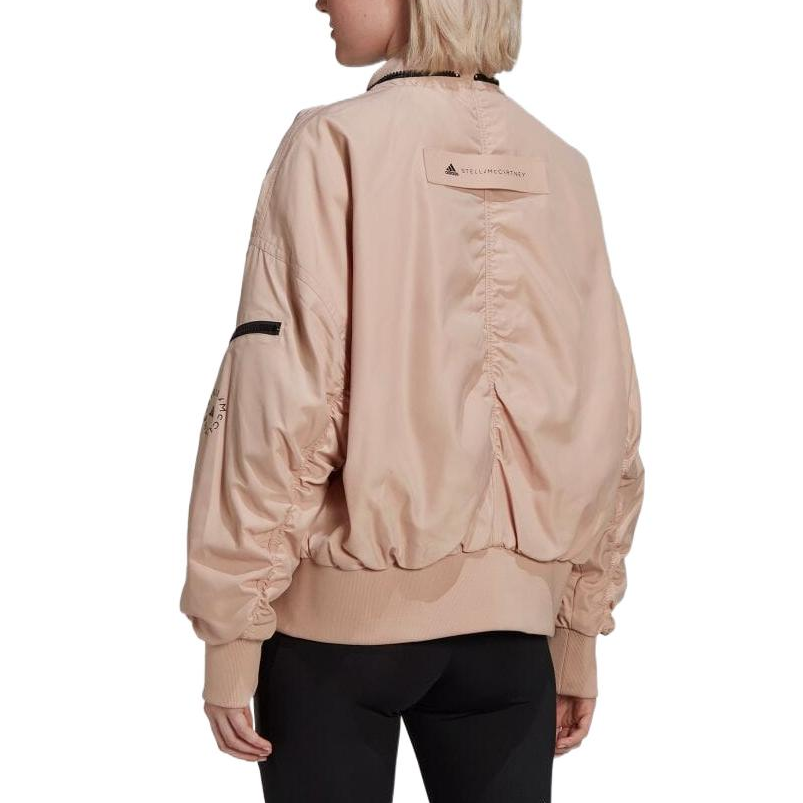 (Women) adidas Stella McCartney Mono Zip Bomber Jacket Light Brown HA6024 圖 4