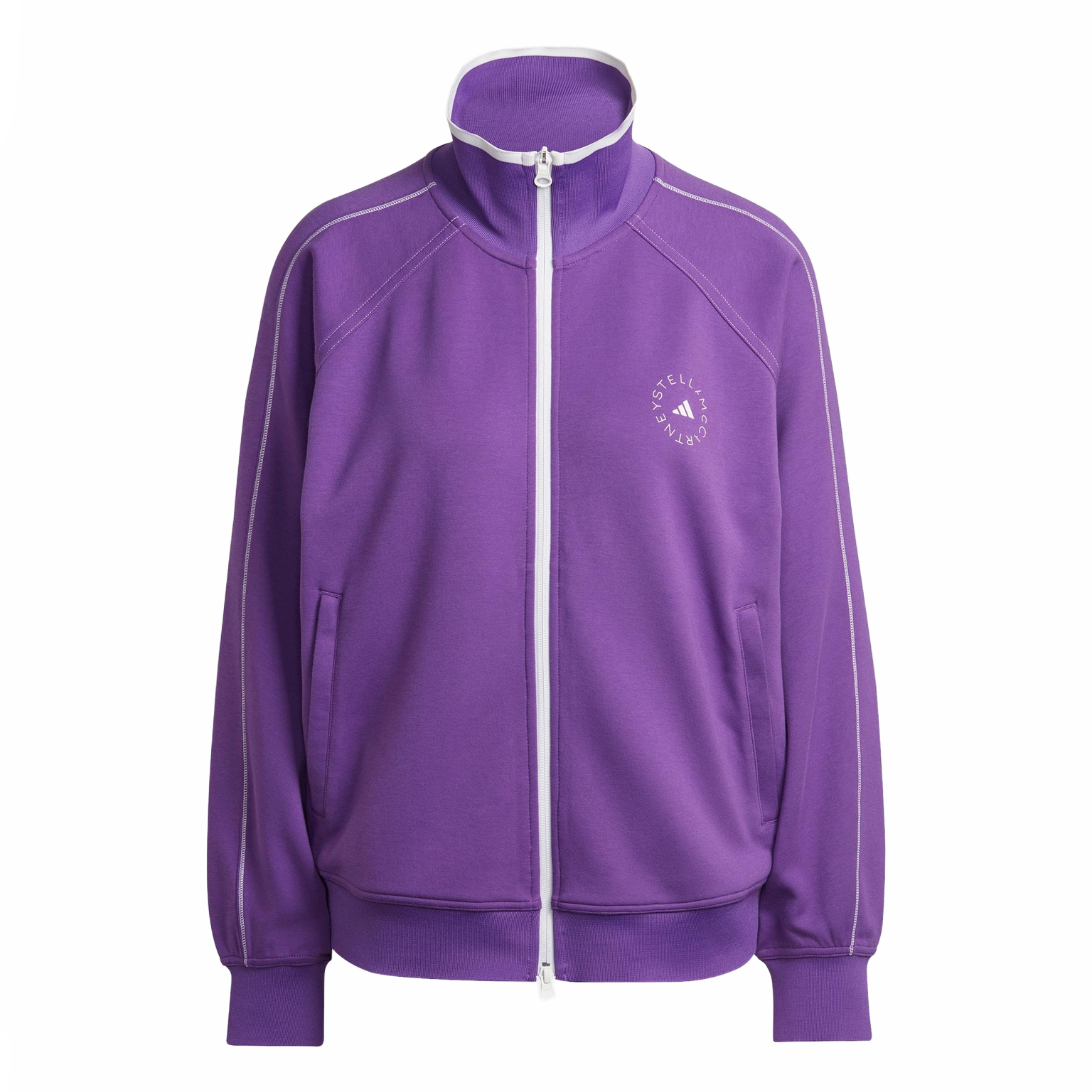 (Women) adidas Stella McCartney Retro Sportswear Track Top Jacket Purple HT0085