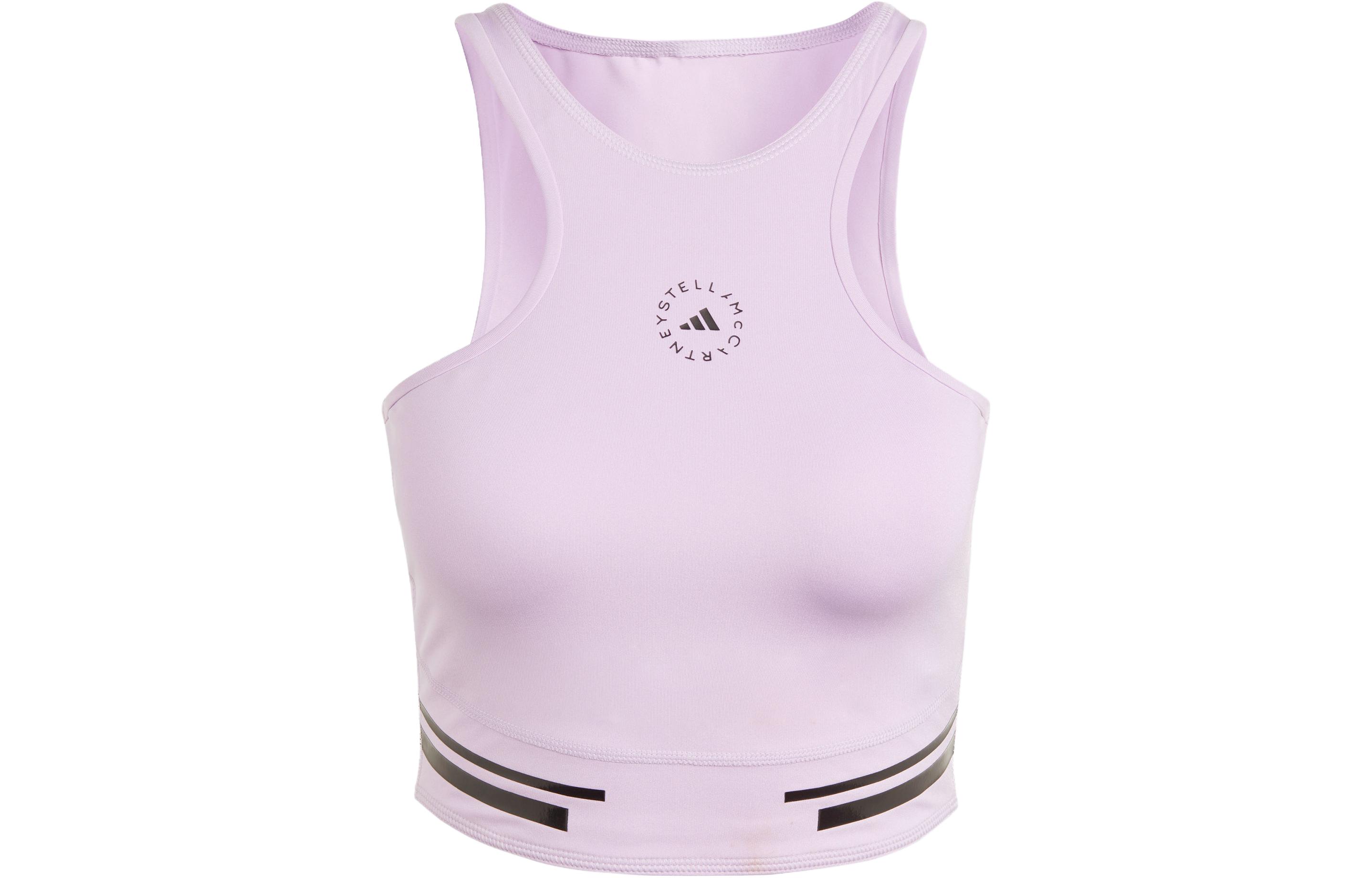 (Women) adidas Stella McCartney Truepace Pink Purple Running Crop Top. IP9142