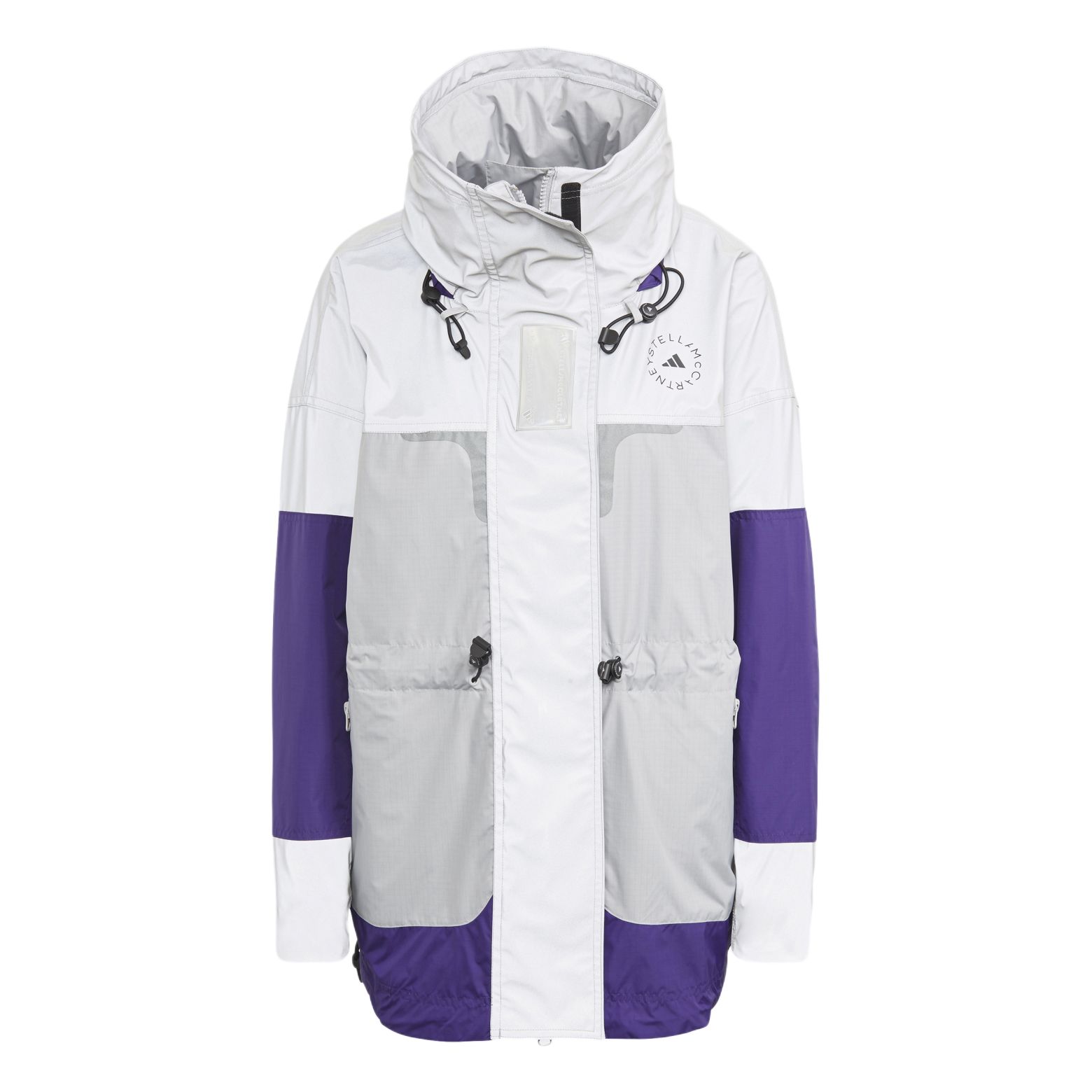 (Women) adidas Stella Series Colorblock High-Neck Zip Jacket Dark Grey/Purple FU0271