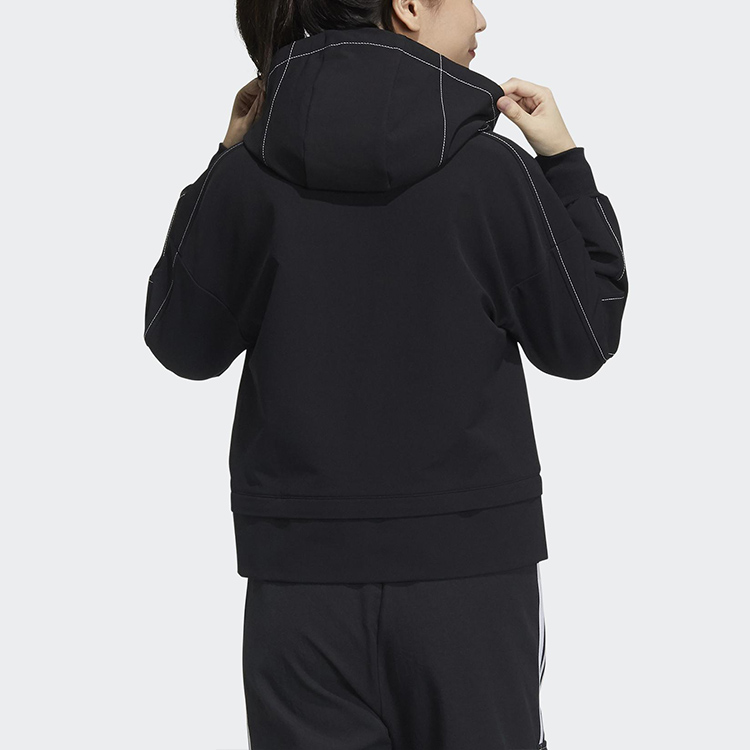 Details for (Women) adidas STR JKT DIY Black Outdoor Multi-Pocket Casual Hooded Jacket GP0628