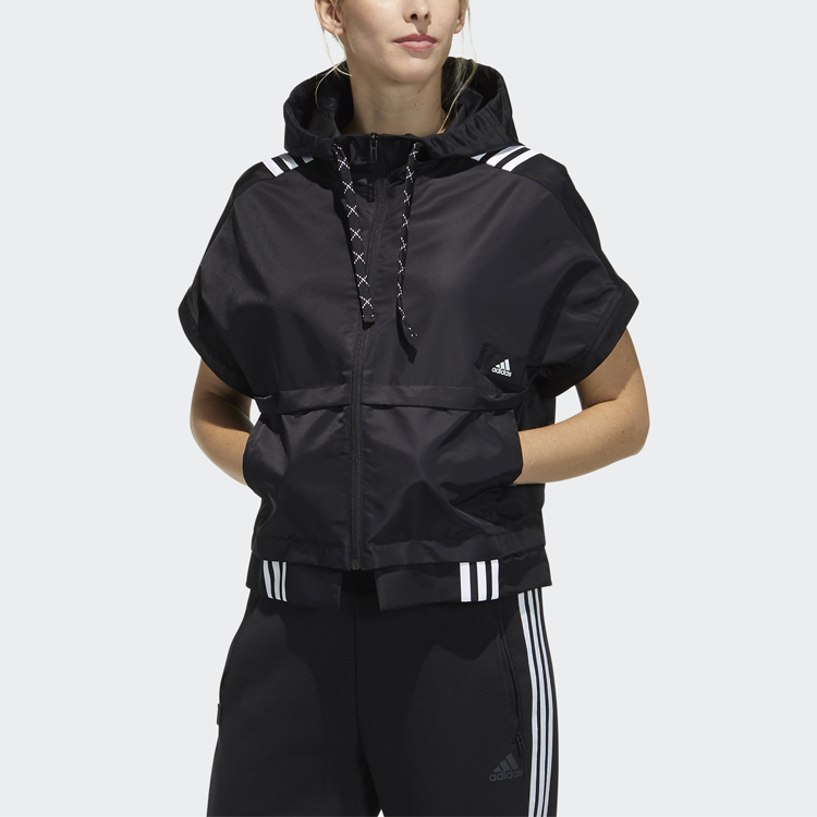 (Women) adidas Str Jkt Light Hooded Jacket - Black Athletic Style GT4404 圖 6