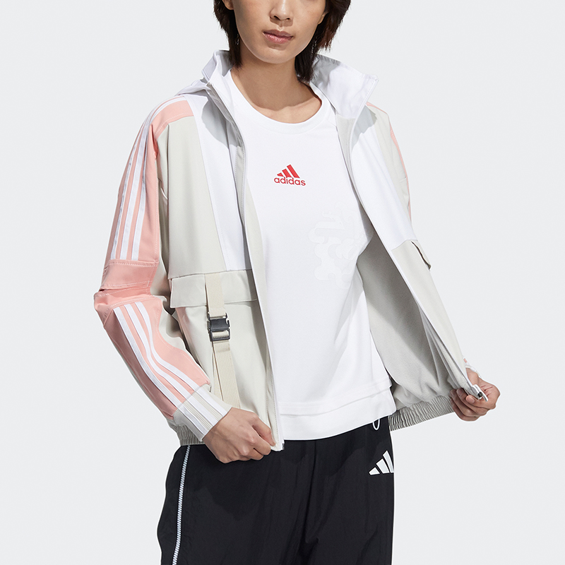 (Women) adidas STR JKT Warm Retro Training Hoodie Jacket Light Grey GP0635 圖 6