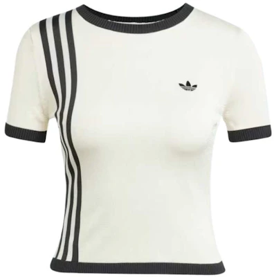 (Women) adidas Striped Crewneck Short Sleeve Tee Off-White JJ0961 Buy (Women) adidas Striped Crewneck Short Sleeve Tee Off-White JJ0961