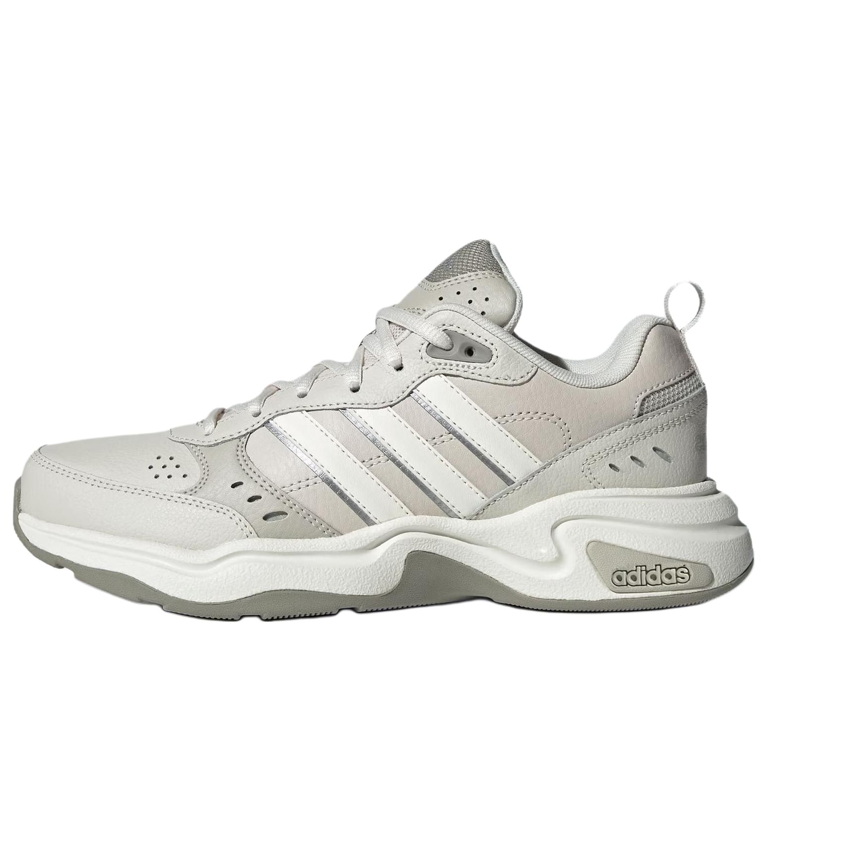 (Women) adidas Strutter Leather Classic Retro Dad Shoes Grey Low-Top Non-Slip IG6290