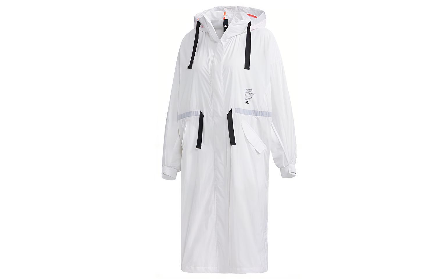 (Women) adidas STY Long Jacket White Fitness Outerwear GF0119
