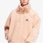 Shop (W) adidas Sty W Fur Jacket Pink Jaket Olahraga Berbulu Plush H07394