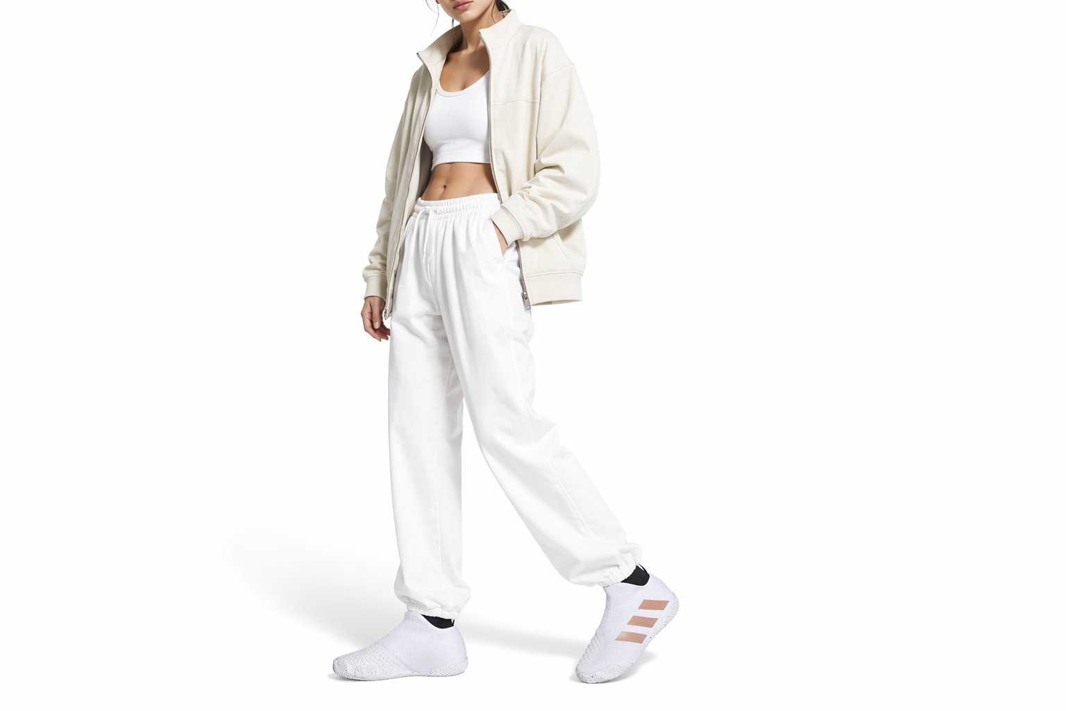 Order 【女性】adidas Stycon 無鞋帶高幫網球鞋「白銅金屬」FY2946