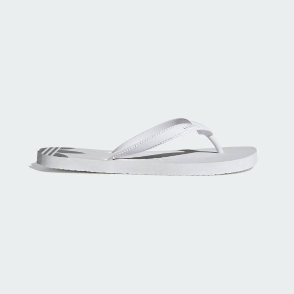(W) Adidas Sun Beach Thongs Sandals Cloud White/Core Black/Cloud White