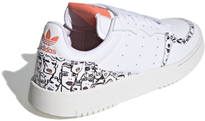 adidas originals Super Court 低筒 板鞋 女款 白紅 Lookbook adidas originals Super Court 低筒 板鞋 女款 白紅