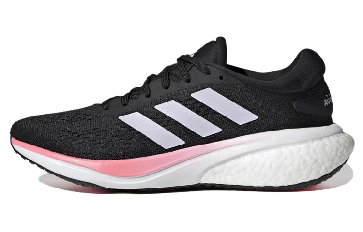 (Women) adidas Supernova 2 Running Shoes Black White Pink - Lightweight & Breathable HR0103 Shoes