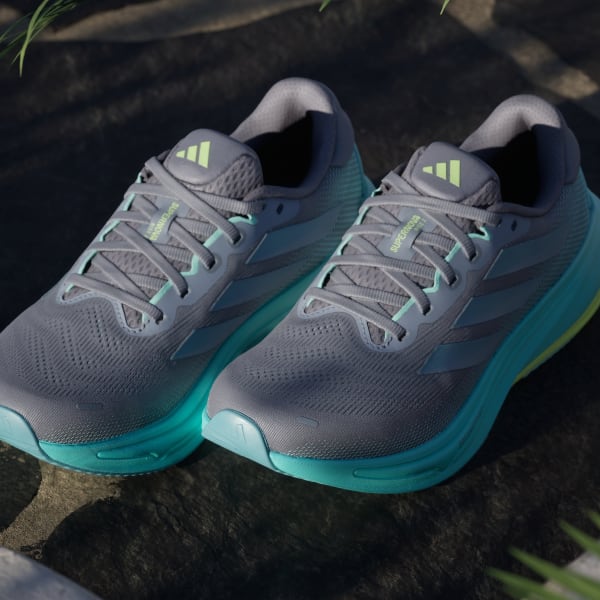 Cheap (W) Adidas Supernova Rise 2 Abu-Abu/Magic Grey Met/Flash Aqua JQ7691