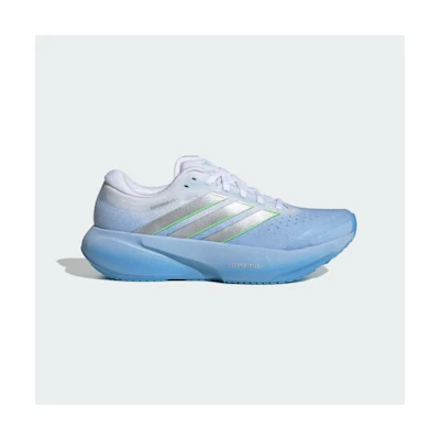 (W) Adidas Supernova Rise 3 Running Shoes Glow Blue/Silver Metallic/Cloud White