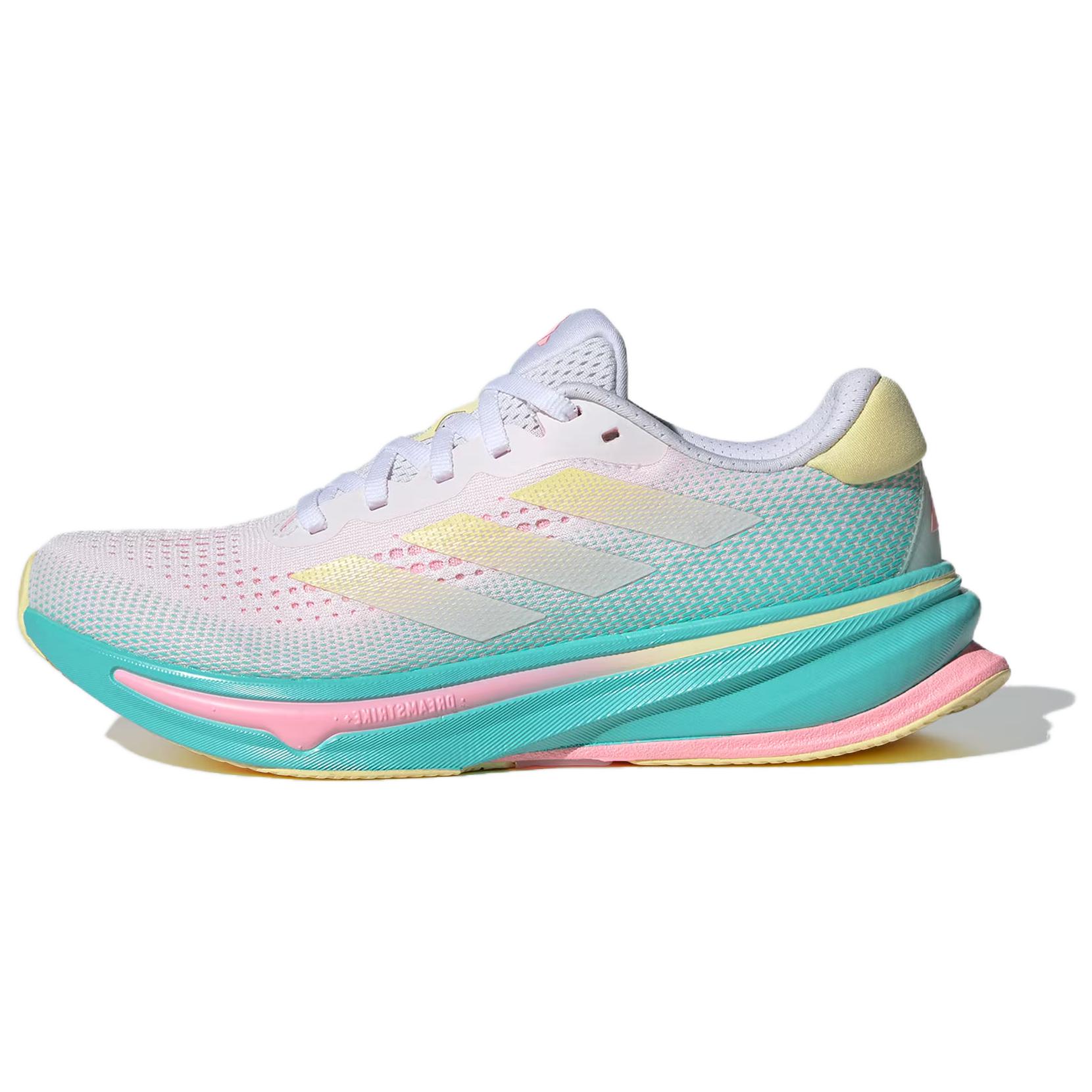 (Women) adidas Supernova Rise White/Blue/Yellow Casual Running Shoes. IE1063