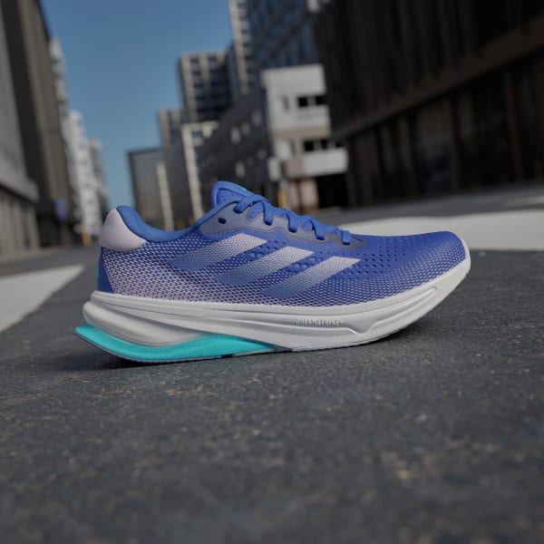 Lookbook (W) Adidas Supernova Solution Kasut Lari Biru Lucid/Ungu Lembut/Aqua Kilat ID3606