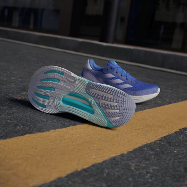 Shop (W) Adidas Supernova Solution Kasut Lari Biru Lucid/Ungu Lembut/Aqua Kilat ID3606