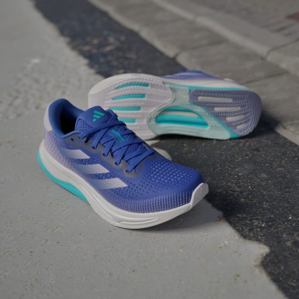Cheap (W) Adidas Supernova Solution Kasut Lari Biru Lucid/Ungu Lembut/Aqua Kilat ID3606